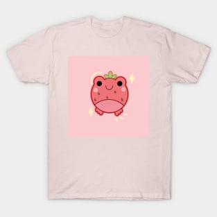 strawberry frog w/background T-Shirt